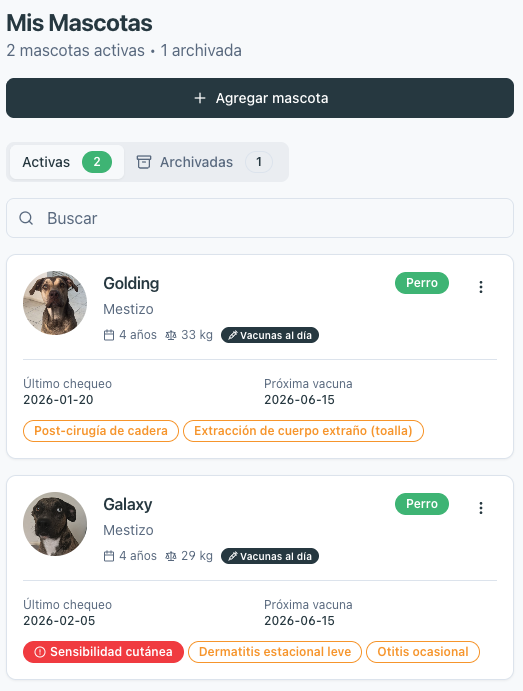 Historial compartido